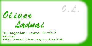 oliver ladnai business card